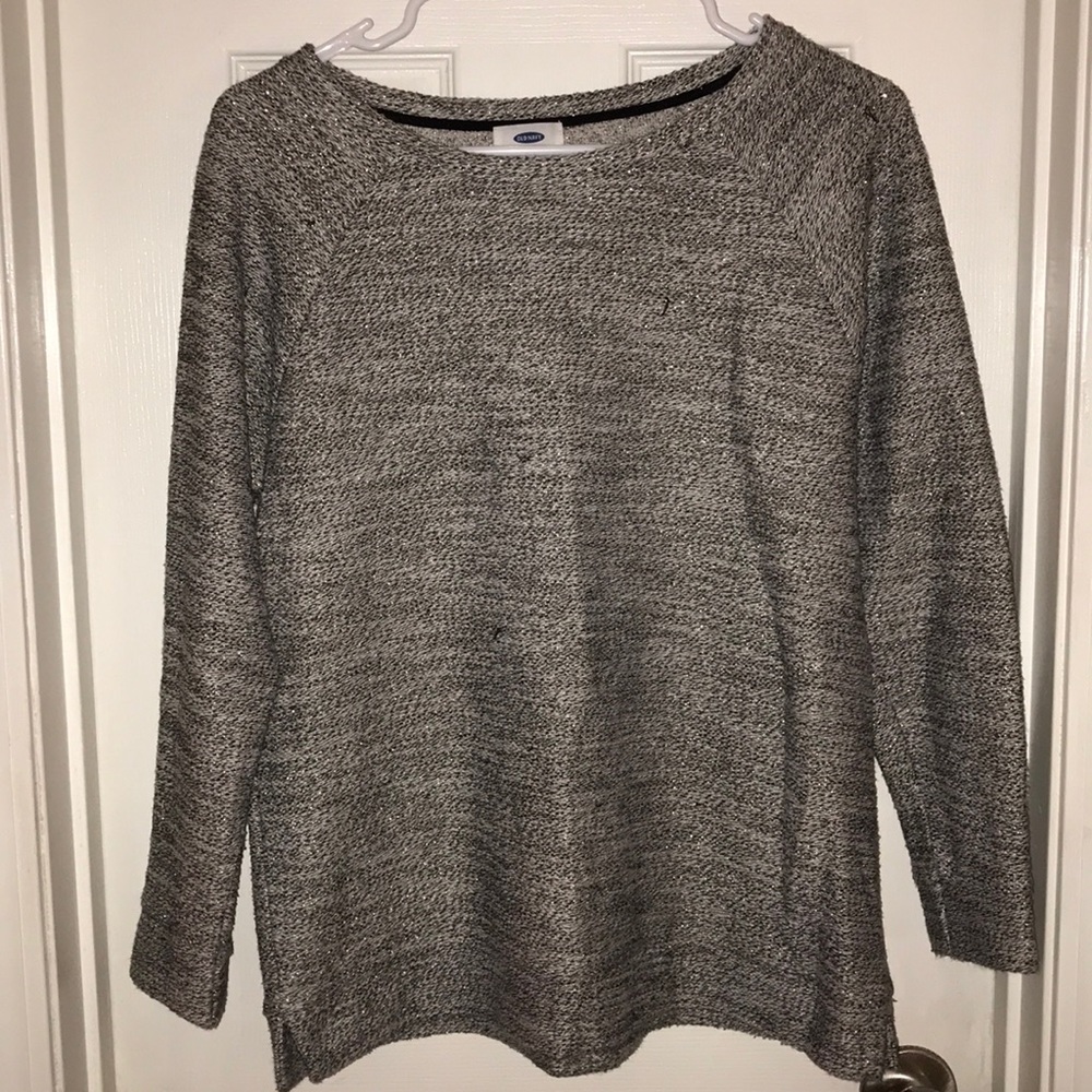 Grey quarter length sweater